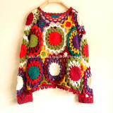 Custom Fashion Vintage Hand Crochet Sweater Halter Cardigan Top Dress