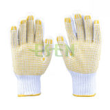 Cheap Comfortable Household Cotton Gloves PVC DOT