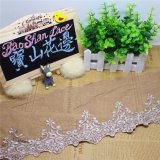 Factory Stock Wholesale 15cm Width Embroidery Nylon Lace Polyester Embroidery Trimming Fancy Lace for Garments Accessory & Home Textiles & Curtains