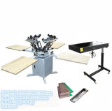 TM-R4 4-Color Multi-Color Manual Raincoat Screen Printing Machine