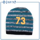 Bespoke Unfolded Printing Knit Beanie Hat for Man