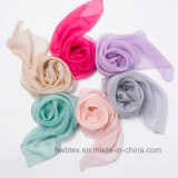 New Fashion Lady's Solid Color   Silk Scarf (HWBS43)