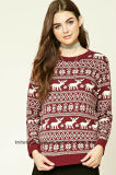 Women Joker Elk Snowflakes Long-Sleeved Sweater (W18-437)