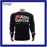 High Quality Round Neck Slim Fit Embroidered Black Custom Sweater