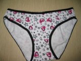 2016 BSCI Oeko-Tex Women's Underwear Panty 022902 with Print