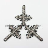 Fashion Promotion Clothing DIY Accessories Rhinestone Beaded Cross Embroidery Patch