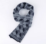 Men Fashion Wool Nylon Acrylic Woven Winter Warm Scarf (YKY4603)