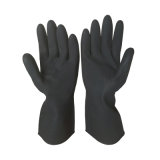 Elbow Black Industrial Latex Gloves for Hand Protection