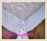 137cm Elegent PVC Silver Lace Tablecloth Roll Factory