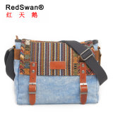 Multiple Color Canvas Embroidery Fabric Student Shoulder Bag (RS- 6007)