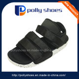 New Design Fabric Men Sandals PU Black Sandal