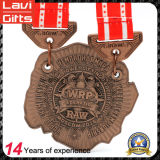 Custom Antique Copper Finisher Metal Medal for Events