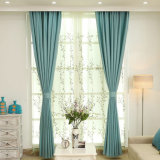 Thickening Linen Solid Woven Blackout Window Curtain (22W0021)