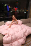 Home Textile Pink Color Polyester Bedding Comforter