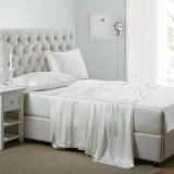 White Luxury Silk Bed Sheet