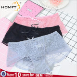 Candy Colours Ventilate Jacquard Mesh Lace Ladies Transparent Underwear