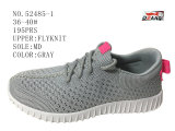 Women Comfortable Sport Shoes Flyknit Stock Shoes
