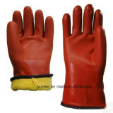 Long Cuff Red PVC Working Gloves
