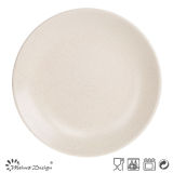 27cm Ceramic Dinner Plate Seesame Glaze Coup Shape