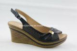 Classic Black Women Sandal with Platform Design
