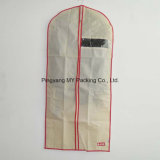 Handled Men Zippered Suit Cover Garment Bag with Transparent Window