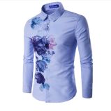 Spring Autumn Subliamtion Slim Body Fit Office Man's Business Shirts