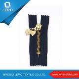 Gold Color Metal Zipper for Wholesale