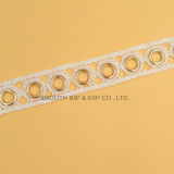 Fashion Cotton Fabric Silver Embroidery Lace Eyelet Tape Garment Accessories
