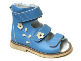 Girl's Orthopedic Leather Sandal for Painful Ankle