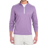 Casual Mens 1/4 Zip Pullover in Purple Fleece