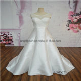 Satin Sleeveless A-Line Bridal Gown
