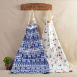 Cotton Printed Kitchen Apron for Cooking with Pockets