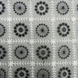 Black and White Voile Lace with Orgenza Lace Fabric (L5129)