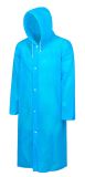 Slim Drawstring Raincoat Rain Poncho with Hoods and Sleeves