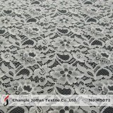 White Cotton Floral Lace Fabric for Garment (M5071)