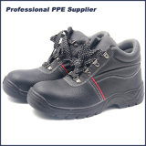 PU Injection Leather Safety Shoes with Steel Toe