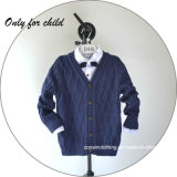 Cardigan Stereo Woven Pattern Knitted Children Sweater
