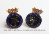 Soft Enamel Gold Plated Royal Navy Cuff Link