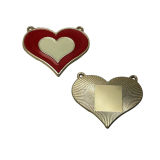 Bags Garments Accessories Heart Shaped Customized Metal Tag Metal Plate