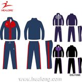 Healong Wholesale Man Custom Fitted Sportswear Plain Gym Waterproof Tracksuit