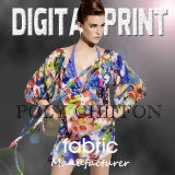 Digital Print on Poly Chiffon Fabric (X1075)