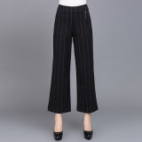 New Design Stripe Casual Women Skinny Dress Pants
