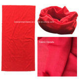 Customized Polyester Plain Red Multifunctional Scarf