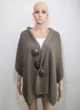 Lady Multifunctional Fashion Acrylic Knitted Scarf Shawl (YKY4424-1)