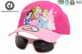 High Quality Custom Princess Pink Baseball Kids Cap with Sunglasses