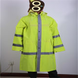 Yellow or Time Green 300d Oxford PU Coated Jacket for PPE