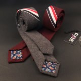 a Man of Thick Striped Wool Tie Bz0001
