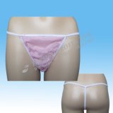2017 Popular Disposable Sexy Tanga for Woman with Overlock
