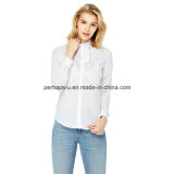 High Quality Elegant Cotton Women Long Sleeve Shirt Ladies Blouse