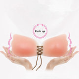 Strapless Push-up with Drawstring Silicone Bra